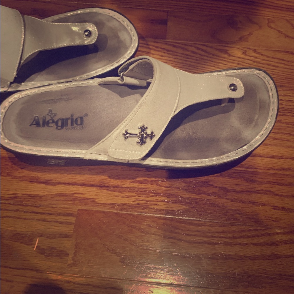 Alegria white Carina sandals, size 41